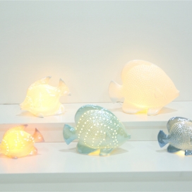 CERAMIC OCEAN DECOR FISH WITH LED